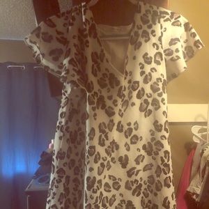 Leopard print dress.